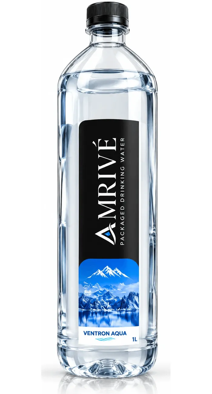 Amrivé customized water bottle by Ventron Aqua